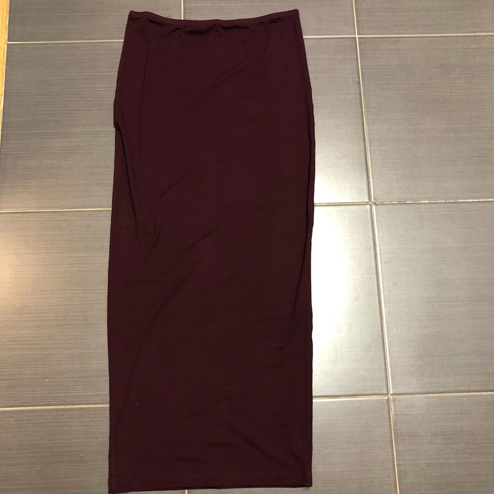 Mimu Maxi Skirt Leggings Maroon/Plum small